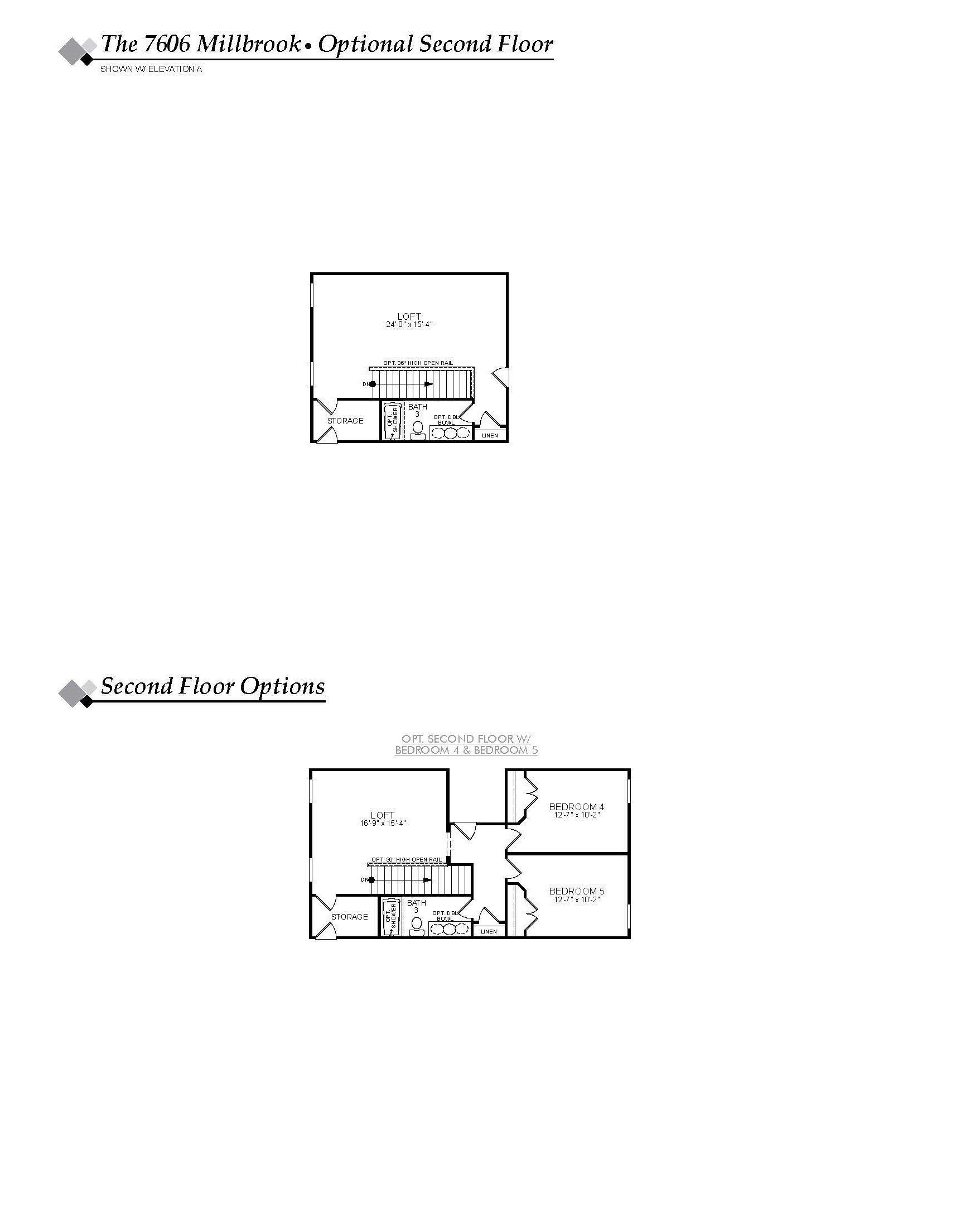 Millbrook Floor Plan The Enclave at Hidden Lake 55+ Community